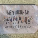 Taylor Swift Purple Happy Birthday Birth- Tay  Themed Eras Tour Pouch NWOT Photo 0