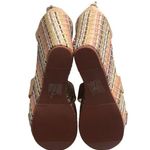 🆕Getmorebeauty Tan Ankle Beaded Strap Detailing Platform Wedge Sandals Size 9 Photo 7