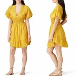 Saylor Adrianne Dress in Yellow Mini Sundress Size Small Photo 4