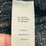 Mac + Jac Striped Metallic Sweater XL Black Photo 8