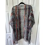 Millau Boho Short Sleeve Kimono Blue Photo 5