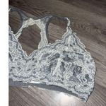 Felina Grey & White Lace Bralette Woman’s Size Large Photo 1