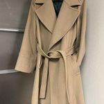 Elie Tahari cream beige Brown Wool Coat S Photo 0