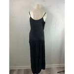 The Range  x Revolve Leopard Satin Animal Print Black Slipdress. Size L Photo 4