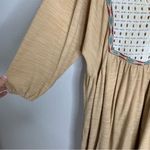 Umgee Neutral Boho Baby Doll Style Dress Size Medium Photo 2