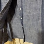 Loomstate Chambray Blue 100% Organic Cotton Button Down Shirt 365 Size Large Photo 2