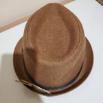 Levi's Hat Fedora Brown Brim Hat Black Rope Accent Knot Large Photo 6