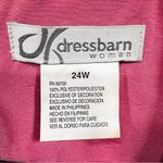 Dress Barn Vintage Pink with Black Embroidered Flowers Kimono Style Wrap Top by Photo 7