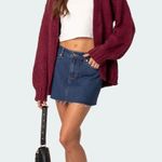 Edikted NWT  Jessie Denim Mini Skirt Photo 0