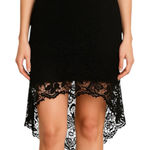Lush Clothing Lush Lace Pencil Skirt Women’s Large Black Whimsigoth Dark Romantic Gothic Photo 0