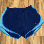 Nike  Women's Sz M Medium‎ Blue Green Running Shorts Photo 0