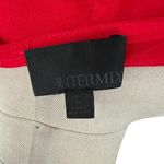 Intermix Nikki Top Blouse Shirt Long Sleeve Ruffle Cotton Red Size Large Photo 9