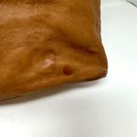 DKNY Two-Tone Leather Tote Cream Cognac Photo 5