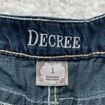 Decree  blue denim fringe shorts size 1 Photo 3