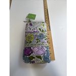 Vera Bradley Quilted Watercolor Floral Wallet Organizer Purple Gray Yellow NWT Photo 3