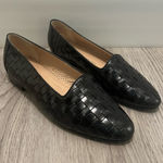 Enzo Angiolini  VINTAGE WOVEN BLACK LOAFERS FLATS Photo 0