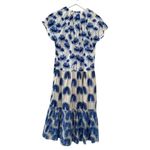 ZARA Blue Floral Tiered Midi Dress Women’s Size XS Photo 4