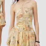 Urban Outfitters Spring Fairy Festival Hanky Hem Halter Mini Dress Large NEW Photo 0
