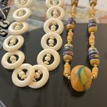 Set of 3 vintage necklaces Yellow Photo 1