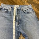AGOLDE Jeans Riley High Rise Straight Crop Womens 27 Blue Button Fly Distressed Photo 3