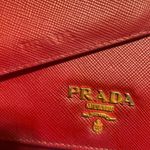 Prada  Crimson Leather Wallet Set Photo 1