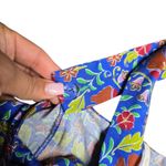 Free People  Sasha Blue Floral Mini Dress Size: L Photo 5