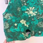 Aerie Cut out Crop Bralette Top Sleeveless Green Floral Butterflies Size Large Photo 3