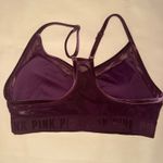 Victoria Secret Pink Sport Velvet Sports Bra Bralette Plum Purple Size L Photo 9