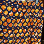 LuLaRoe NEW  TC Tall & Curvy Navy Blue Orange Tulips Floral Leggings Size 12-18 Photo 1