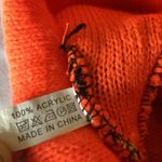 Bright Orange Knit Beanie Photo 3