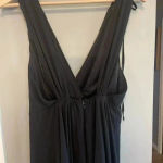 Lulus New Dance the Night Away Maxi Gown Black Surplice Dress Medium Formal NWT Photo 6
