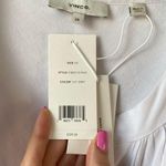 Vince  Linen Blend Tie Waist Shirt Dress Optic White 2X Photo 4