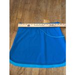 Summersalt Elastic Swim Skirt Blue With Teal Trim Size Med Zippered Pockets Photo 8