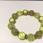 Charter Club  Lime Green Beaded Bracelet Photo 2