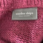 Wooden Ships  long sleeve mohair / wool / acrylic knit pink sweater LG Photo 4