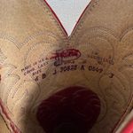 Justin Boots Justin Vintage Mid-Calf Pink Leather Embroidered Cowboy Boots Size 6 EUC Photo 5