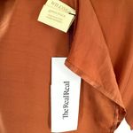 WILDSEA Copper Brown Satin Hand Beaded Kimono Size undefined Photo 5