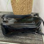 Nine West  Black Patent Top Zip Crossbody Handbag Photo 4