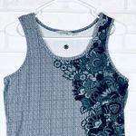 Athleta  Tank‎ Top Women's L Chevron Floral Print Sleeveless Athletic Casual Photo 2