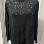 Lane Bryant  Black Long Sleeve Top with Sparkly Detail in 18/20 Photo 0