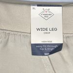 st. john's bay Wide Leg Crop Pants Women's Size XL Pull On Tencel Beige Birch Photo 1