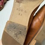 Kelsi Dagger  Tan Leather Brooklyn Samantha Flats Peep Toe Womens 8.5 Comfort Photo 7