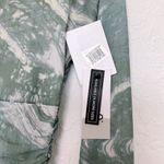 BP NWT  Ruched Mesh Long Sleeve Bodycon Dress Green Marble Fabric Size Small Photo 4