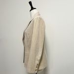 Abe Schrader Vintage Faux Suede Beige Button Gold Size 12 Photo 3