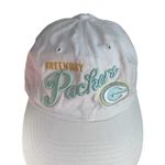 NFL Team Apparel Green Bay Packers  Women Adjustable Hat Cap White One Size Photo 1
