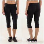 Lululemon Run for Your Life Crop Black Cropped Leggings Size 2 Photo 7