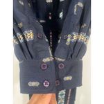 Finley Taos in Navy Blue Western Horse Embroidered Belted Shirt Dress M Size M Photo 8