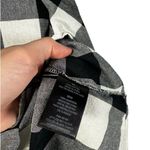 Norma Kamali  Black White Buffalo Plaid Long Sleeve Button Down Shirt Womens XS Photo 3