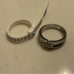 Lia Sophia Silver Chunky Statement Ring Size 9 Photo 3