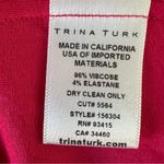 Trina Turk NWT Gracie Knit Dress Fuschia Hot Pink Women’s Large Keyhole Back Photo 5